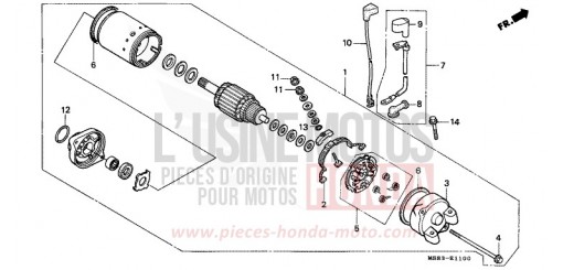 STARTING MOTOR XRV650K de 1989